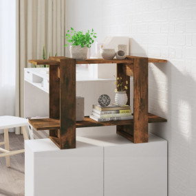 Book Cabinet Smoked oak Engineered wood Medium Book Cab...