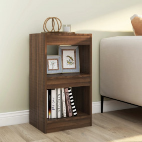 Book Cabinet Brown oak Engineered wood 15.7 x 11.8 x 28...