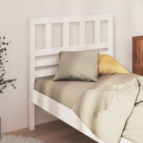 Bed Headboard White Solid pine wood 31.9x39.4 in