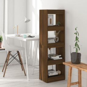 Book Cabinet Brown oak Engineered wood Medium Book Cabi...