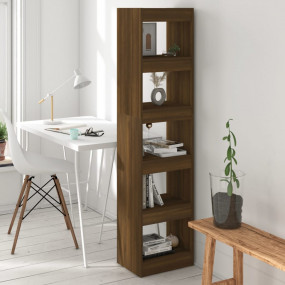 Bookcase Brown Oak Engineered wood Medium Bookcase Rect...