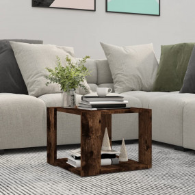 Coffee Table Smoked Oak Engineered Wood Medium Durable
