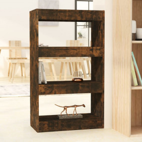 Book Cabinet Smoked oak Engineered wood Medium Book Cab...