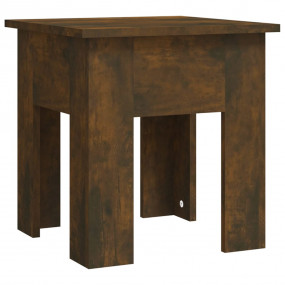 Coffee Table Smoked Oak Engineered Wood 15.7 x 15.7 x 1...