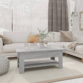 Coffee Table Grey Sonoma Engineered Wood 40.2 x 21.7 x ...