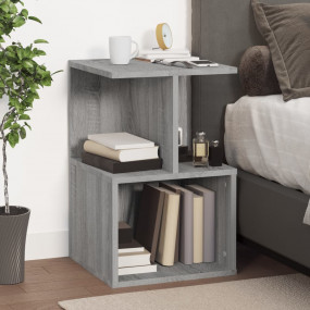 Bedside Cabinet Grey Sonoma Engineered Wood Bedside Cab...