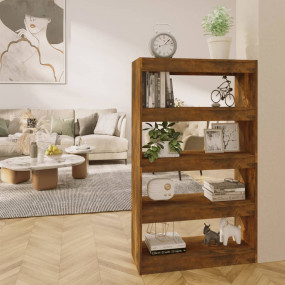 Book Cabinet Smoked oak Engineered wood Medium Book Cab...