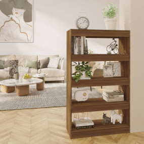 Book Cabinet Brown oak Engineered wood Medium Book Cabi...