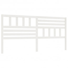 Bed Headboard White Solid Pine Wood Large Decorative In...