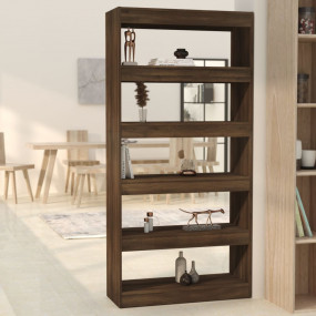 Book Cabinet Brown oak Engineered wood 31.5x11.8x65.4 i...