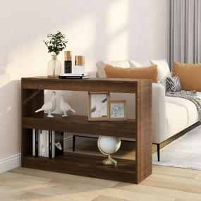 Bookcase Brown oak Engineered wood Medium Bookcase Rect...