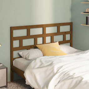 Bed Headboard Honey Brown Solid Pinewood 49.6 x 1.6 x 3...