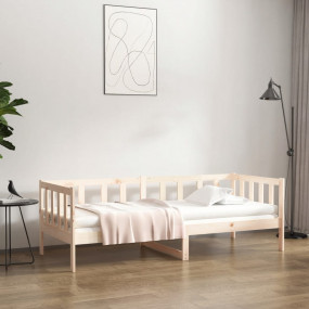 Day Bed Natural wood Solid pine wood 31.5x79 in