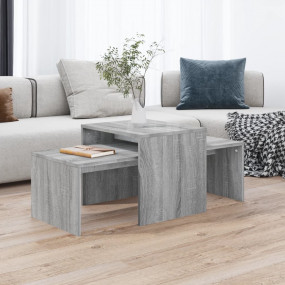 Coffee Table Grey Sonoma Engineered Wood Medium Stackab...