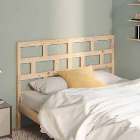 Bed Headboard Natural Wood Solid pine wood (untreated) ...
