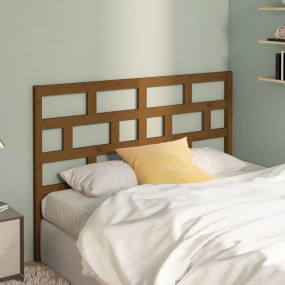 Bed Headboard Honey Brown Solid Pine Wood 55.5 x 1.6 x ...