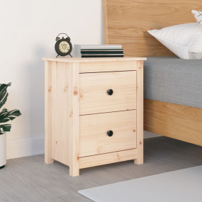 Bedside Cabinet Natural wood Solid Pine Wood Medium