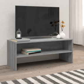 TV Cabinet Grey Sonoma Engineered wood TV Cabinet Recta...