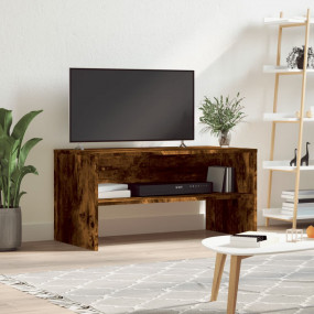 TV Cabinet Smoked Oak Engineered Wood 31.5x15.7x15.7 in
