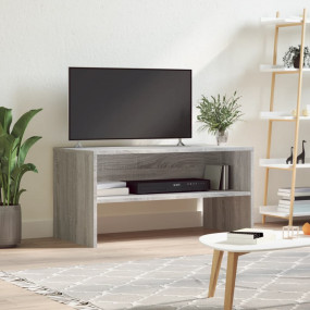 TV Cabinet Grey Sonoma Engineered Wood Medium Modern TV...