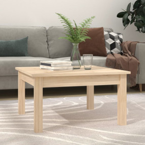 Coffee Table Natural Wood Solid Pine Wood 21.7 x 21.7 i...