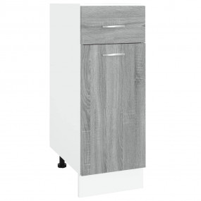 Drawer Bottom Cabinet Grey Sonoma Engineered wood Stand...