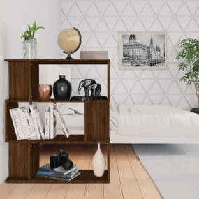 Book Cabinet Brown oak Engineered wood Medium Book Cabi...