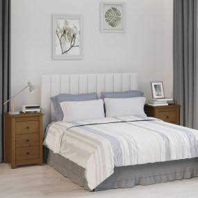 Bedside Cabinet Set of 2 Honey brown Solid pine wood St...