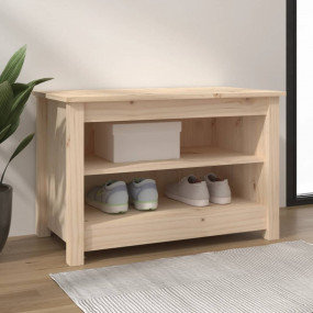 Shoe Bench Natural wood Solid pine wood Small Shoe Benc...