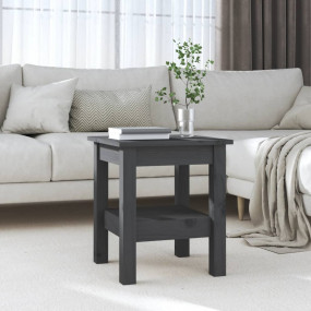 Coffee Table Grey Solid pine wood Small Coffee Table Sq...