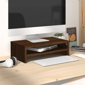 Monitor Stand Brown oak Engineered wood Compact Monitor...