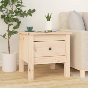 Side Table Natural Pine Solid pine wood Small Side Tabl...