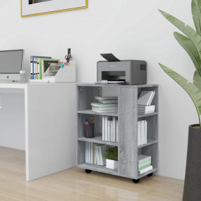 Rolling Cabinet Grey Sonoma Engineered wood Medium Roll...