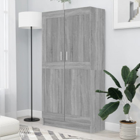 Book Cabinet Grey Sonoma Engineered Wood Tall Book Cabi...