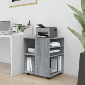 Rolling Cabinet Gray Sonoma Engineered Wood Standard Ro...