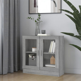 Vitrine Cabinet Grey Sonoma Engineered wood, glass Medi...