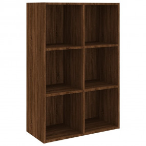 Book Cabinet Brown Oak Engineered wood Medium Book Cabi...