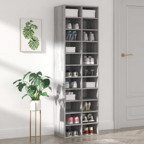 Shoe Cabinet Grey Sonoma Engineered Wood 72.0 in Tall
