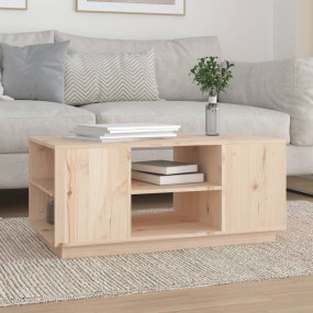 Coffee Table Natural pine Solid pinewood Medium Coffee ...