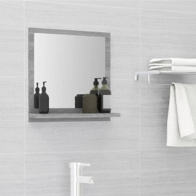 Mirror Grey sonoma Engineered wood, acrylic 15.7x4.1x14...