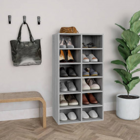 Shoe Rack Gray Sonoma Engineered Wood Medium Shoe Rack