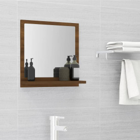 Mirror Brown oak Engineered wood, acrylic Medium Mirror...