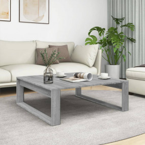 Coffee Table Grey Sonoma Engineered Wood Large Decorati...