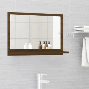 Mirror Brown Oak Engineered wood, acrylic 23.6 x 4.1 x ...