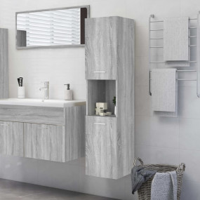 Bathroom Cabinet Grey Sonoma Engineered Wood 11.8 x 11....