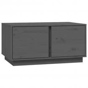 Coffee Table Gray Solid pine wood 31.5 x 19.7 x 15.7 in