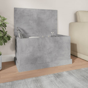 Storage Box Concrete grey Engineered wood Medium Storag...