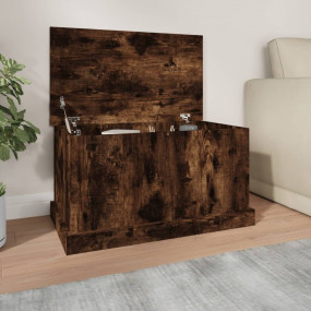 Storage Box Smoked Oak Engineered Wood Medium Storage B...