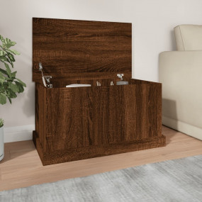 Storage Box Brown Oak Engineered Wood Medium Storage Bo...