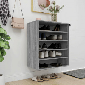 Shoe Cabinet Grey Sonoma Engineered wood Medium Shoe Ca...